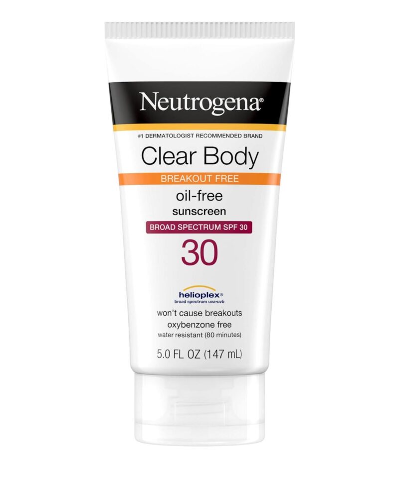 لوسیون ضدآفتاب SPF70 بی رنگ نوتروژینا Clear Body