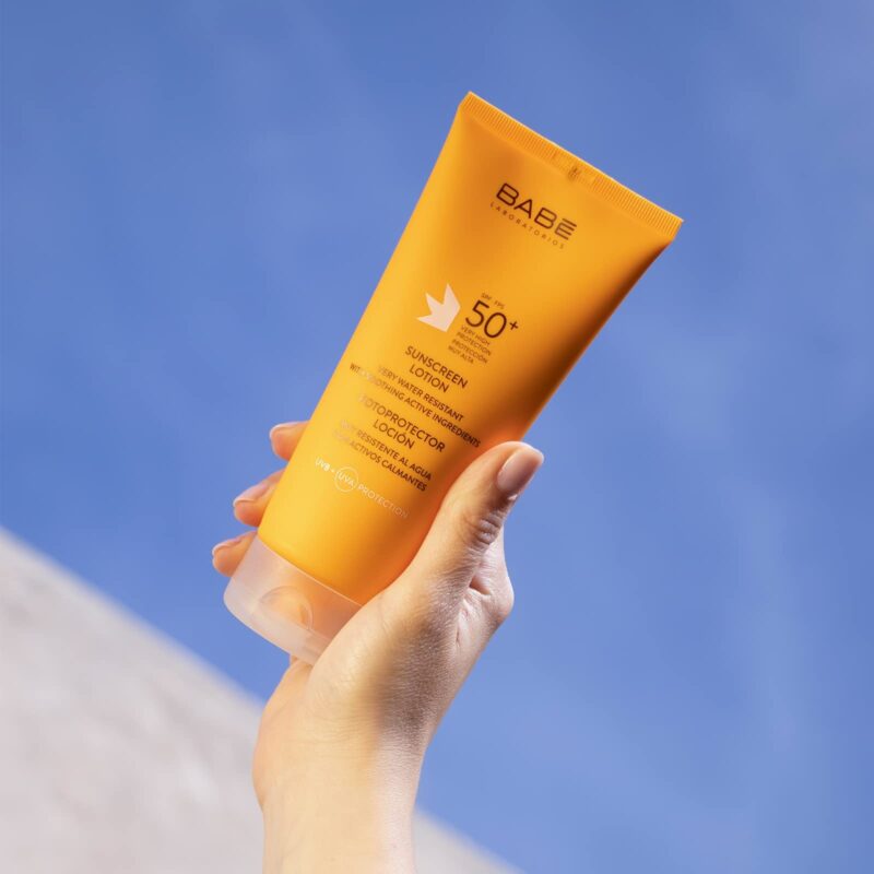 لوسیون ضدآفتاب SPF50 بیب مدل Babe lotion