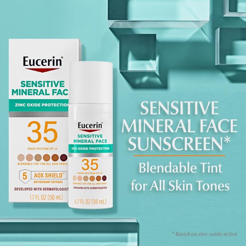 کرم ضدآفتاب SPF35 اوسرین مدل Sensitive Mineral Tinted