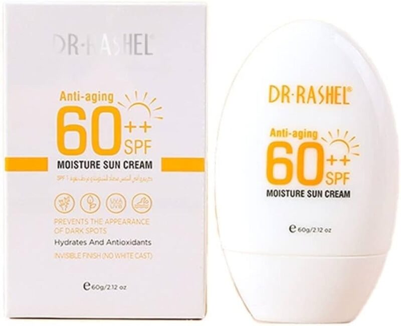 کرم ضدآفتاب SPF60 مرطوب کننده دکتر راشل Anti Aging